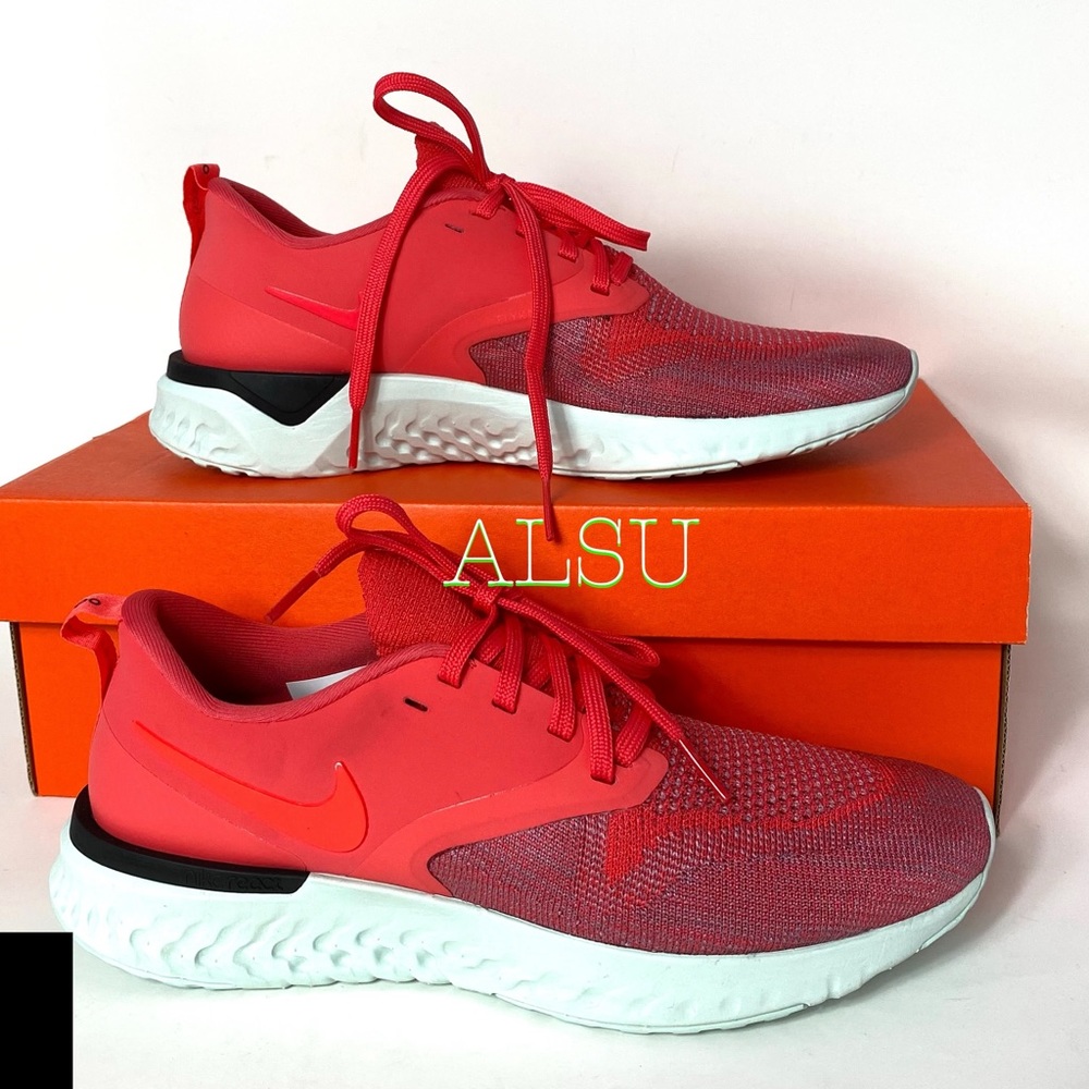 🎄 Christmas Special 🎄 Nike Odyssey React 2 Flyknit Ember Glow Women’s Size 8.5 - Picture 2 of 11